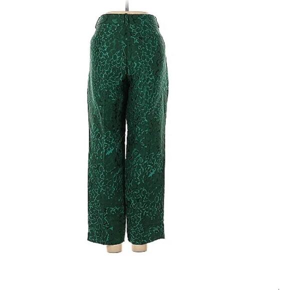 J. CREW “CITY FIT” WOMEN ELEGANT FINISH GREEN DRESS CROP PANTS size 6 - Picture 3 of 12
